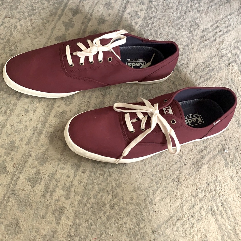 New Burgundy Keds size 13